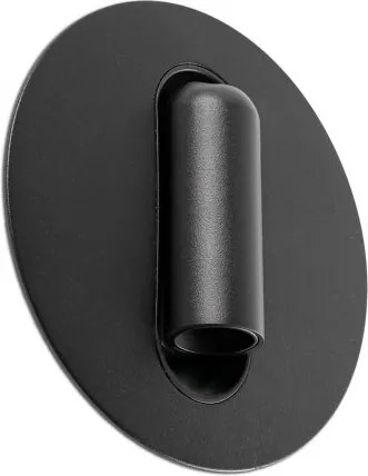 Aplica cu reader LED directionabil stil minimalist TIMIT negru