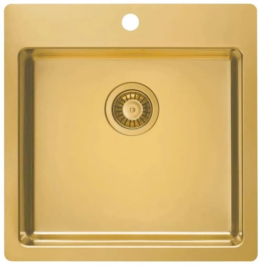 Chiuvetă de bucătărie ALVEUS 1107052 PURE 52,5x51,5 cm bronz