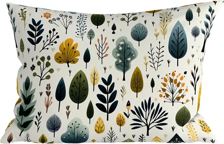 Set Lenjerie din polybumbac TREEVELLA POLY verde + fata de perna 50 x 70 cm GRATUIT