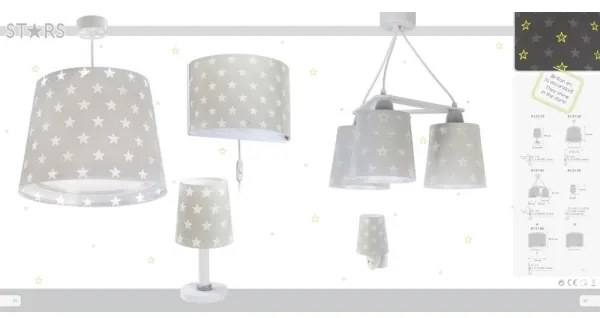 Dalber D-81211E - Veioză copii STARS 1xE14/40W/230V