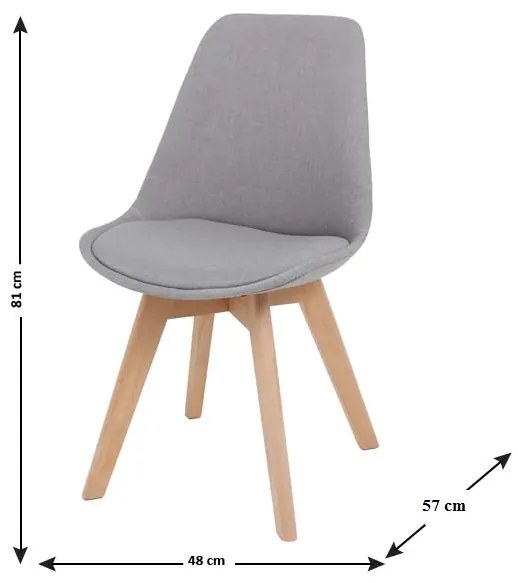 Scaun Culoare Gri / Fag, LORITA