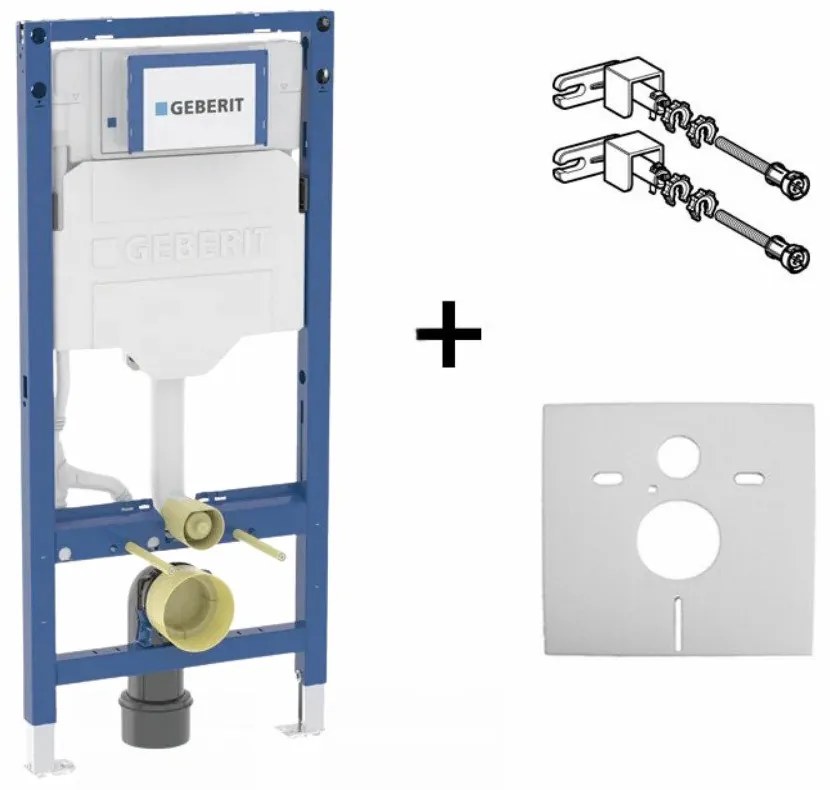 Rezervor wc cu cadru incastrat Geberit Duofix Sigma UP320 sistem de fixare si set izolare fonica