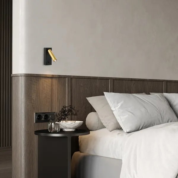 Spot LED de perete Brilagi MAYA 1xG9/7W/230V negru/auriu