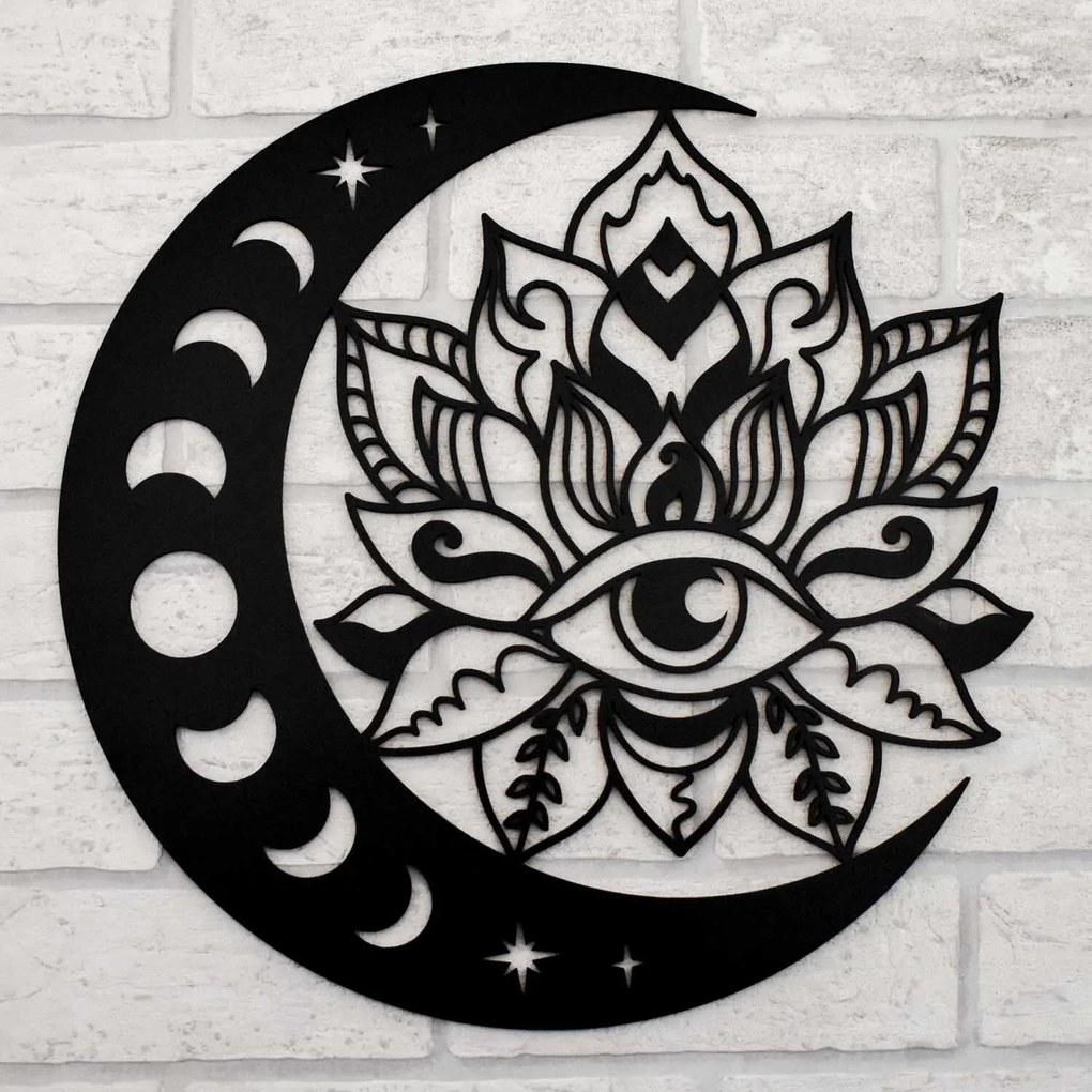DUBLEZ | Dream mandala din lemn - Ochiul Lunii