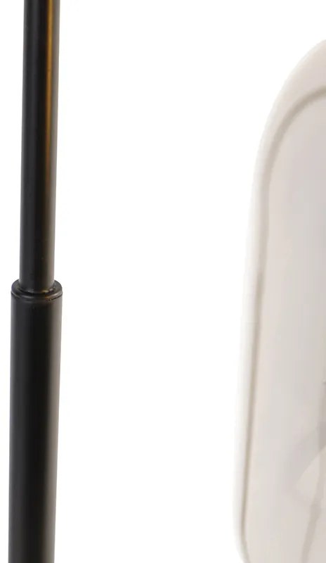 Lampa de masă de design neagră cu sticlă aurie și fum - Zuzanna