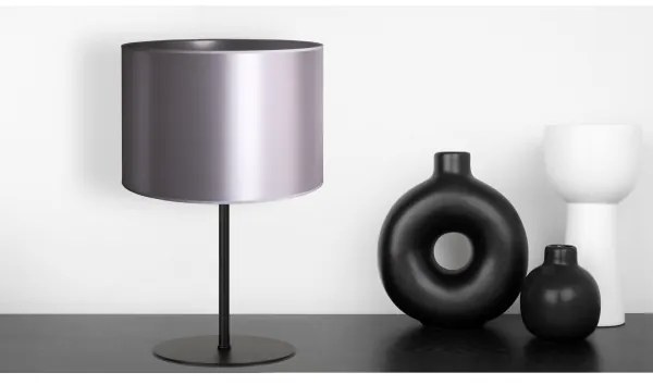 Lampă de masă Duolla CANNES 1xE14/15W/230V d. 20 cm argintiu/negru