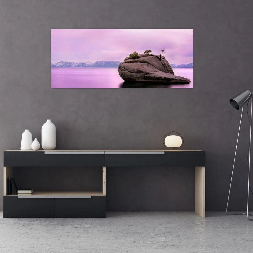 Tablou cu piata în mare (120x50 cm)
