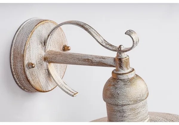 Brilagi - Aplica de perete pentru exterior MOLDE 1xE27/60W/230V IP44 alb/patină