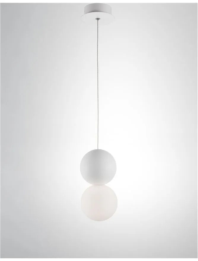 Pendul design modern ZERO, gips alb NVL-9704192