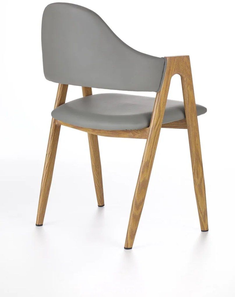 Scaun tapitat K247 gri - H 80 cm