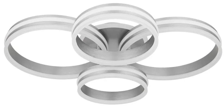 Plafoniera LED dimabila cu telecomanda design modern Rubio gri