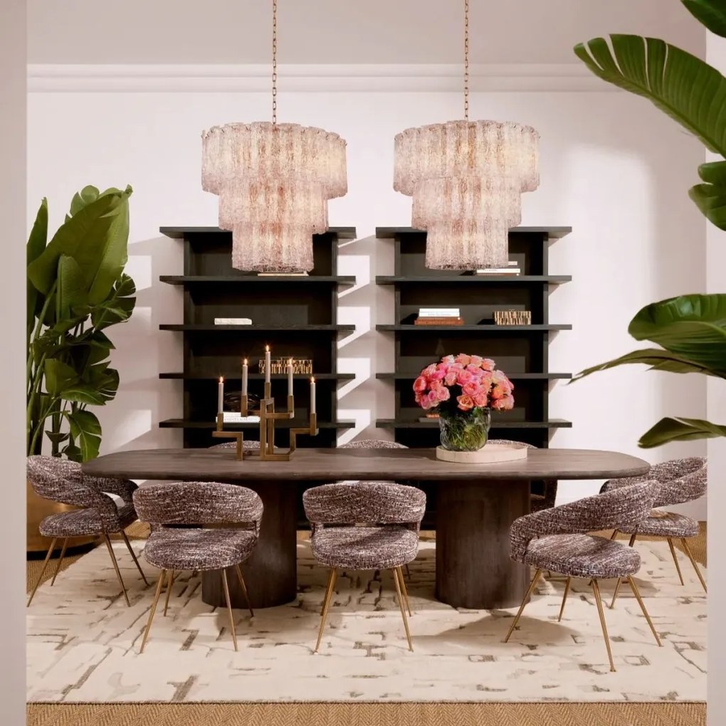 Masa dining deosebita design LUX Glenmont 300x120cm