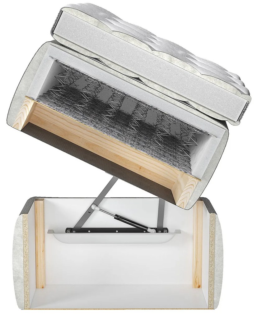 Pat matrimonial Boxspring 180 cm Amarydia (fresh 11). 1054289