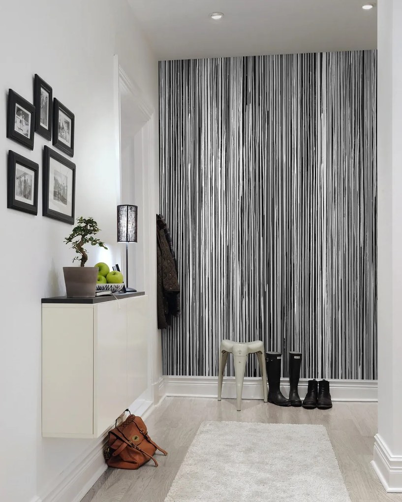 Fototapet, Colour Stream, Black, Rebel Walls
