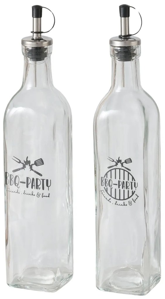 Sticle pentru dressing cu dozator BBQ, 500 ml, set 2 buc.
