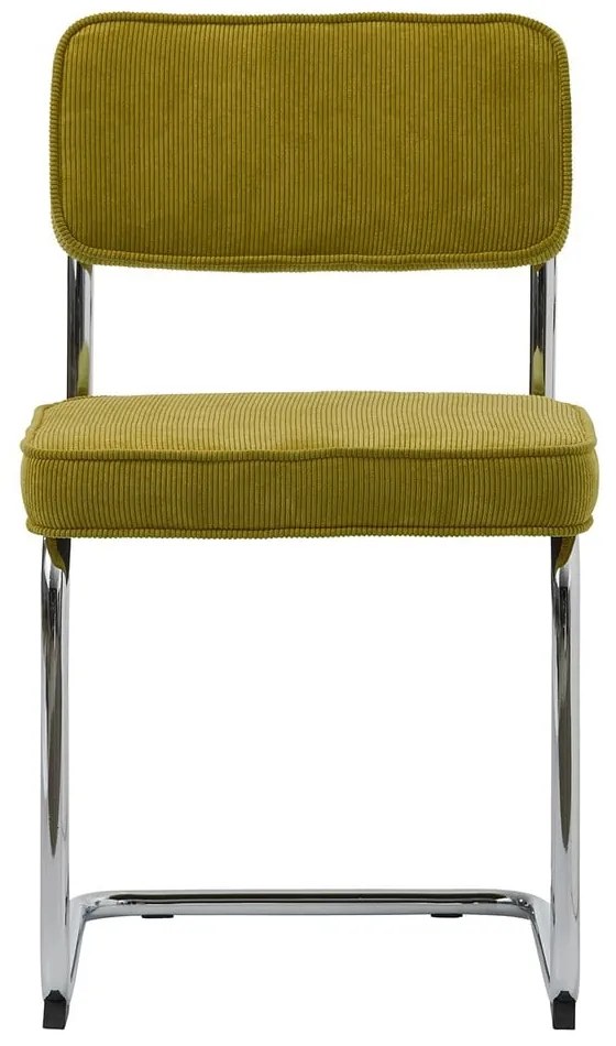 Scaun de dining verde din catifea reiată Rupert – Unique Furniture