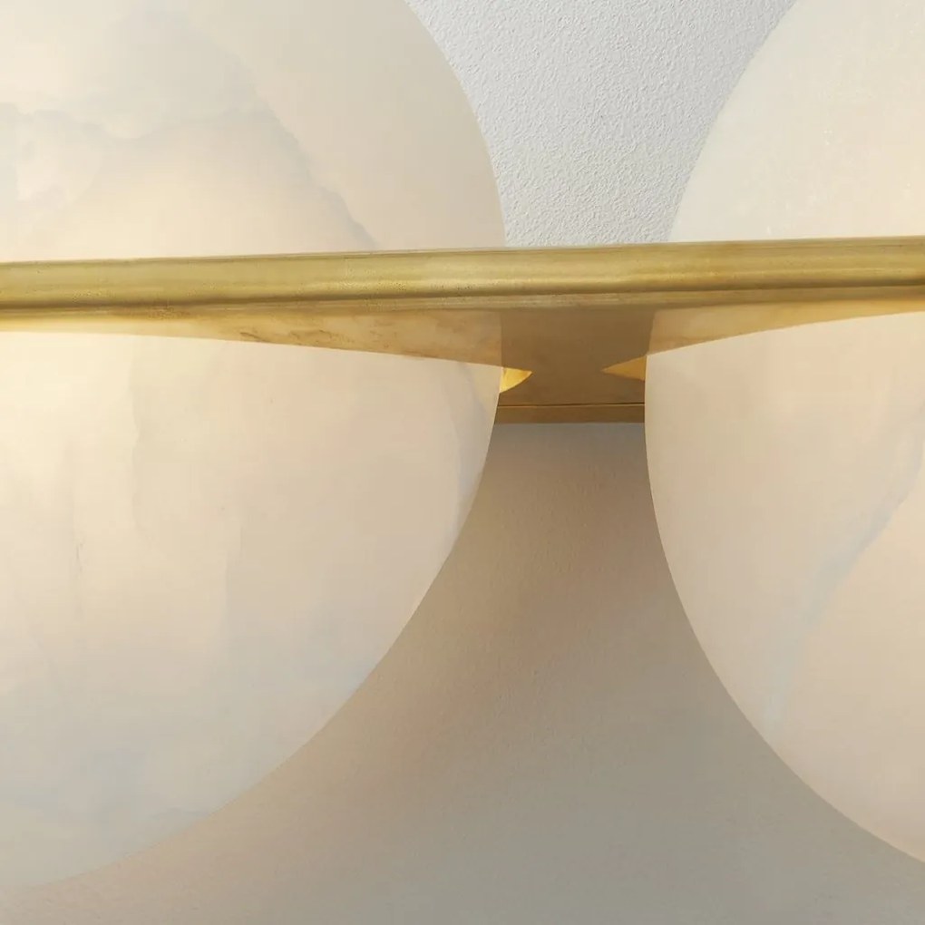 Aplica de perete LUX, Ambientala, Otel, Alabastru, Asteria 418-21-VB-CE HVL