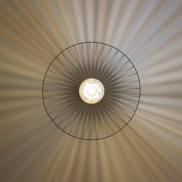 Brilagi - Lustră LED pe cablu CERIA WIRE 1xE27/40W/230V Ø 45 cm neagră