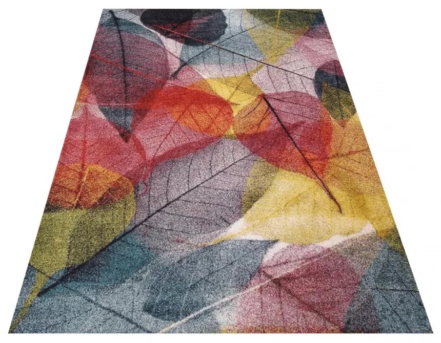 Covor frumos de calitate cu frunze colorate Lăţime: 120 cm | Lungime: 170 cm