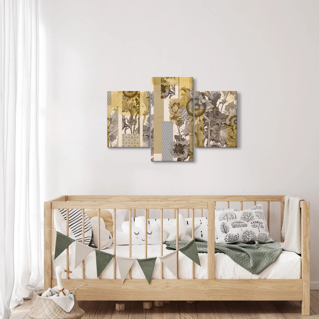 Tablou - Colaj cu floarea-soarelui (90x60 cm)