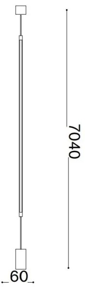 Lampadar LED Ideal Lux FILO LED/14W/230V 2700K CRI 90 alb