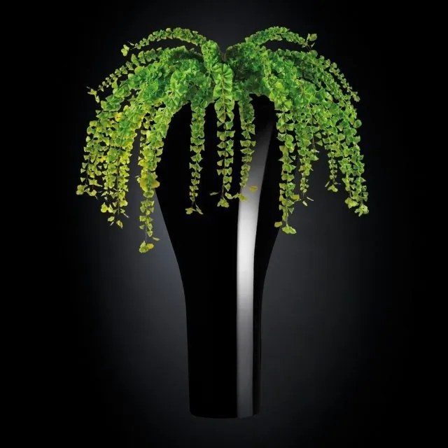 Aranjament floral elegant, design LUX TORONTO IN SHINY VASE, negru 160cm 1141236.96