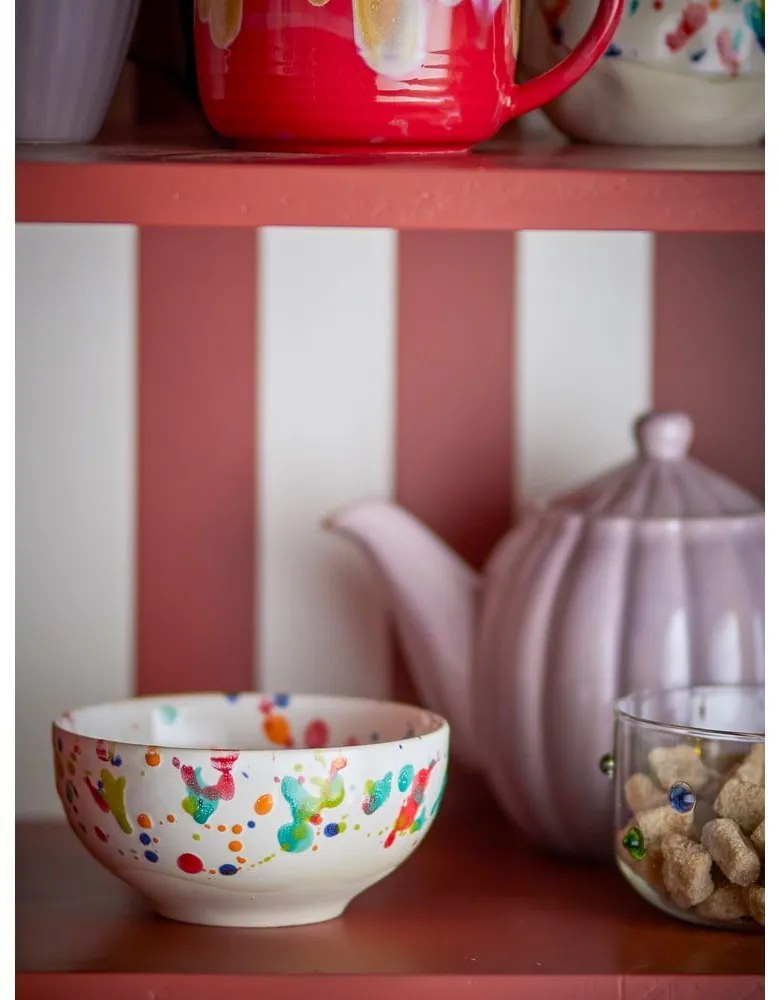 Boluri mici crem 4 buc. din gresie 300 ml Freckles – Bloomingville