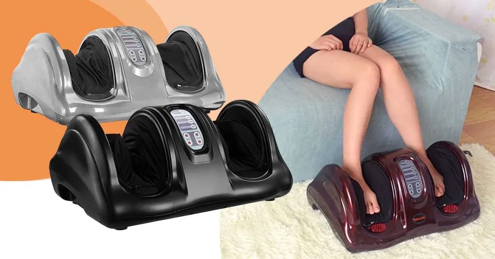 Aparat de masaj Serenity pentru picioare-negru lucios