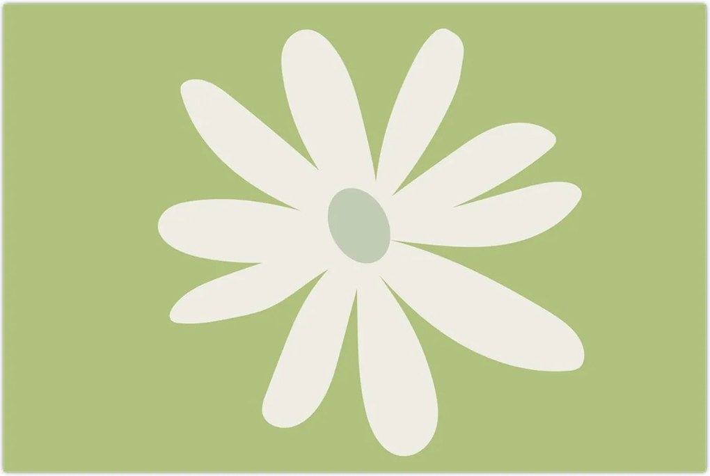 Tablou - Hippies, flori verzi N⁰2 (90x60 cm)