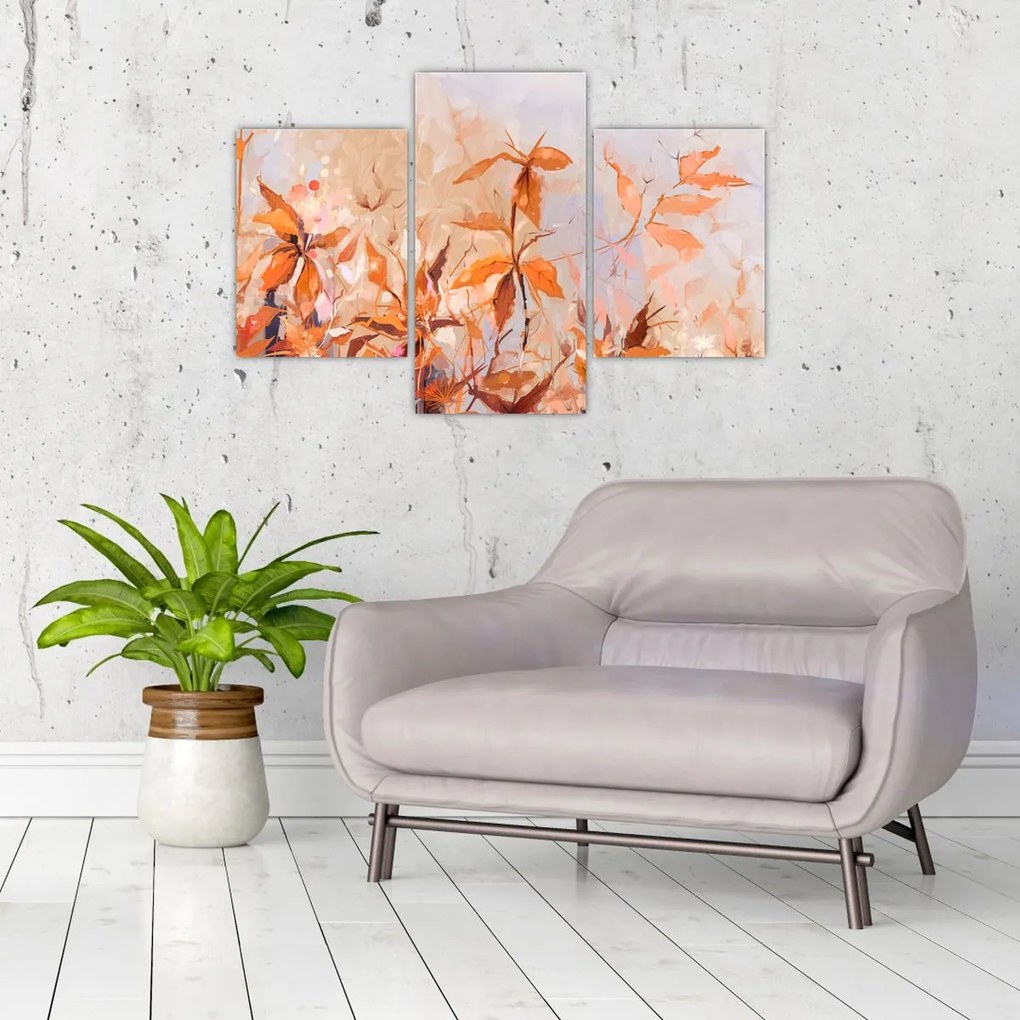 Tablou - Flori pictate (90x60 cm)