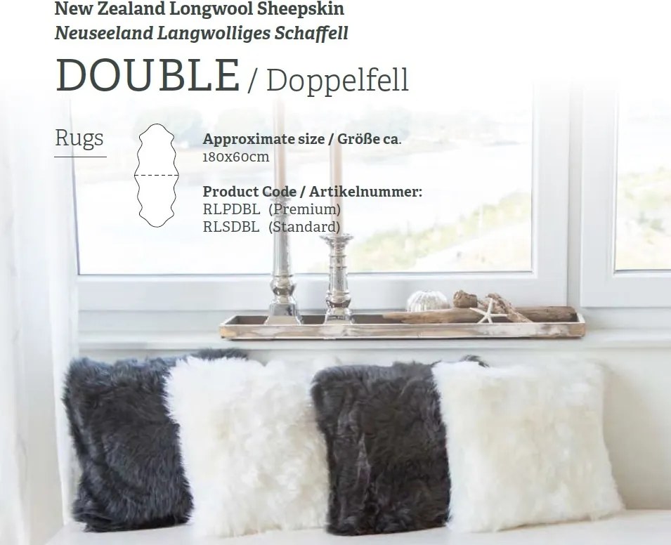 Covor din blana de oaie LW Noua Zeelanda, LW Double Premium