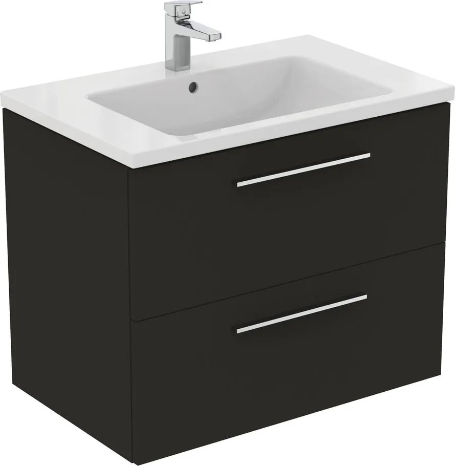 Dulap sub chiuvetă gri antracit suspendat 80x63 cm i.Life B – Ideal Standard