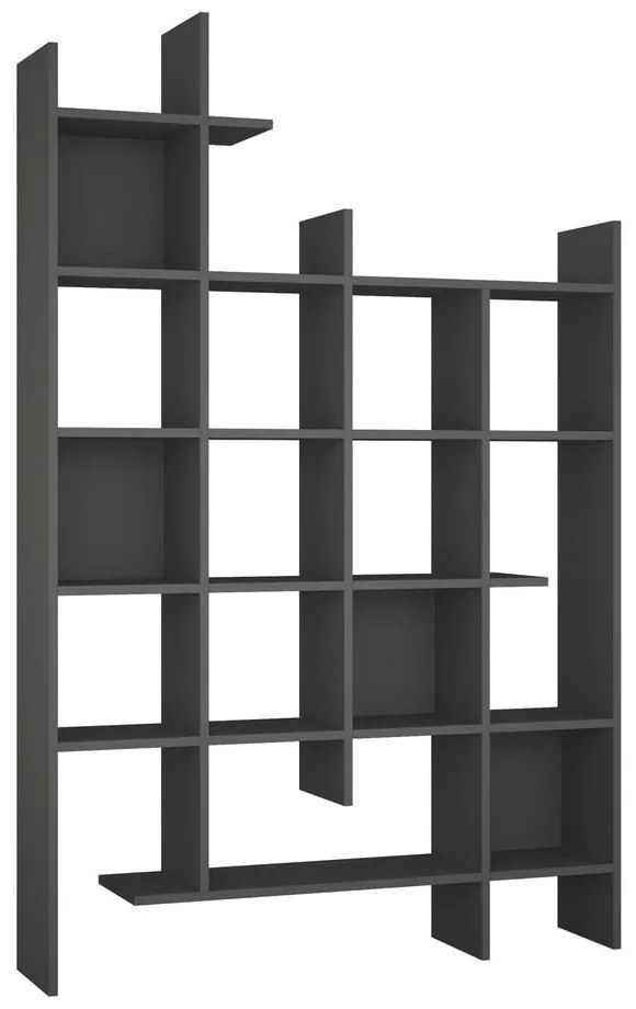 Bibliotecă gri antracit 122x188 cm Manco – Kalune Design