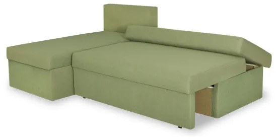 Coltar Extensibil Cu Lada Depozitare Modulo, Interschimbabil Stanga/Dreapta, Verde