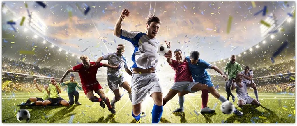 Tablou - Fotbal (120x50 cm)