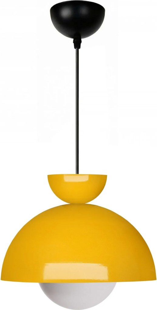 Lustra 241337, galben/negru, metal, 25x15x100/115 cm