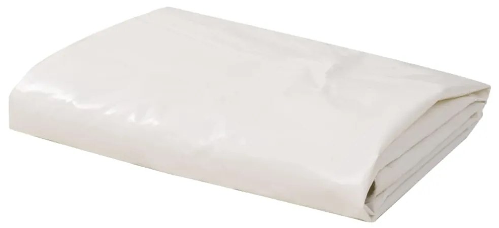 vidaXL Prelată 650 g/m² 3 x 3 m Alb