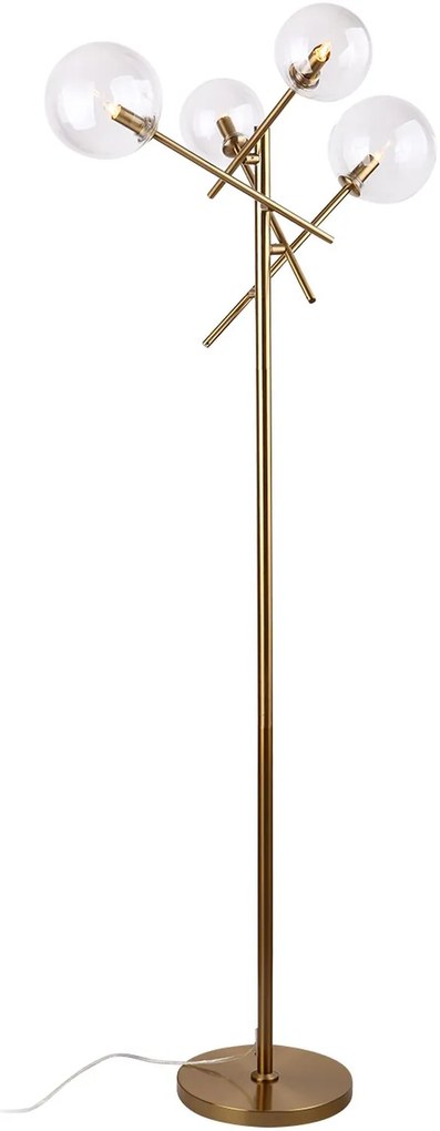 MaxLight Lollipop lampă de podea 4x40 W alamă F0042