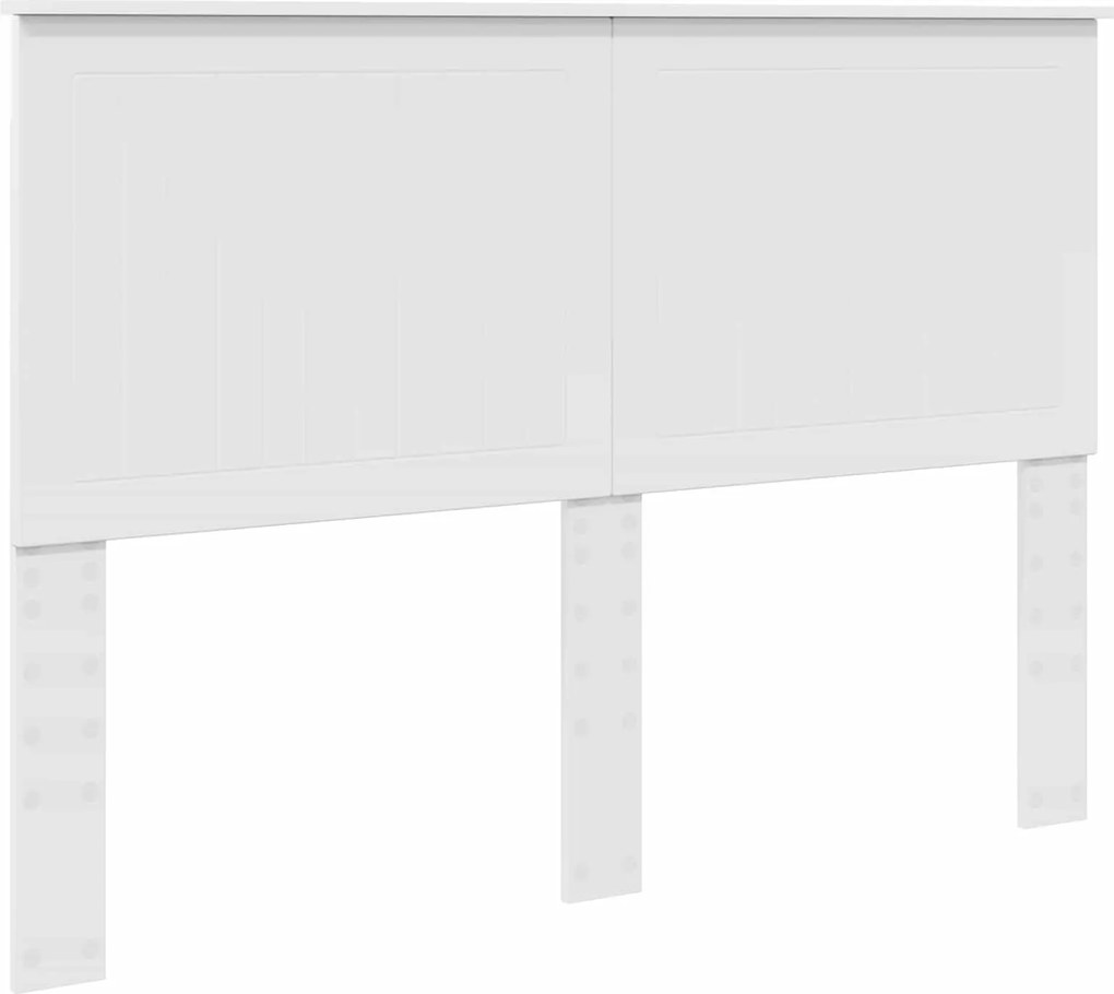vidaXL Tăblie cap cu headboard Alb 140 cm Lemn compozit