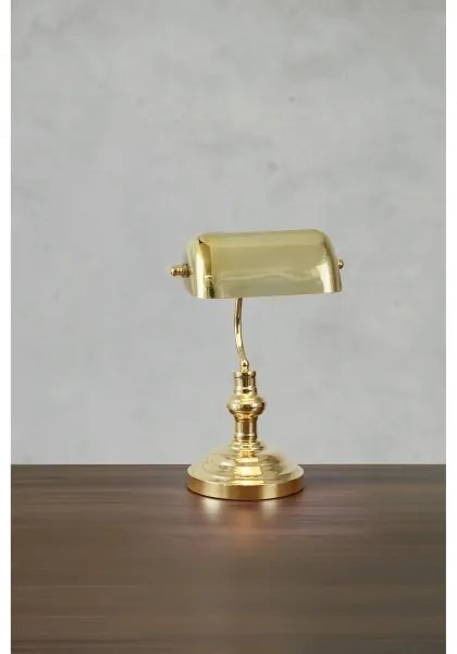 Markslöjd 108977 - Lampă de masă BANKERS 1xE14/40W/230V aurie