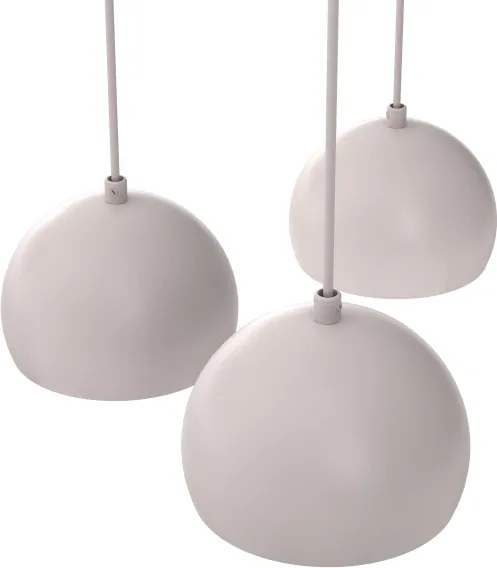 Lustră SOOL suspendată pe cablu, 5xE27/15W/230V, crem