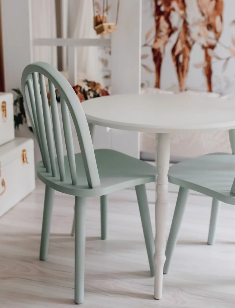 Masa copii cu 2 scaune Nordic mint