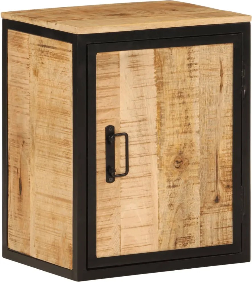 vidaXL Dulap de baie, 40x30x50 cm, fier și lemn masiv de mango