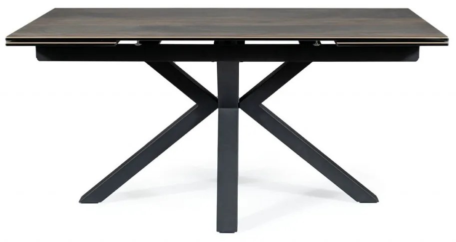Masa extensibila Columbus Ceramic maro LEGNO/negru L160-240 cm