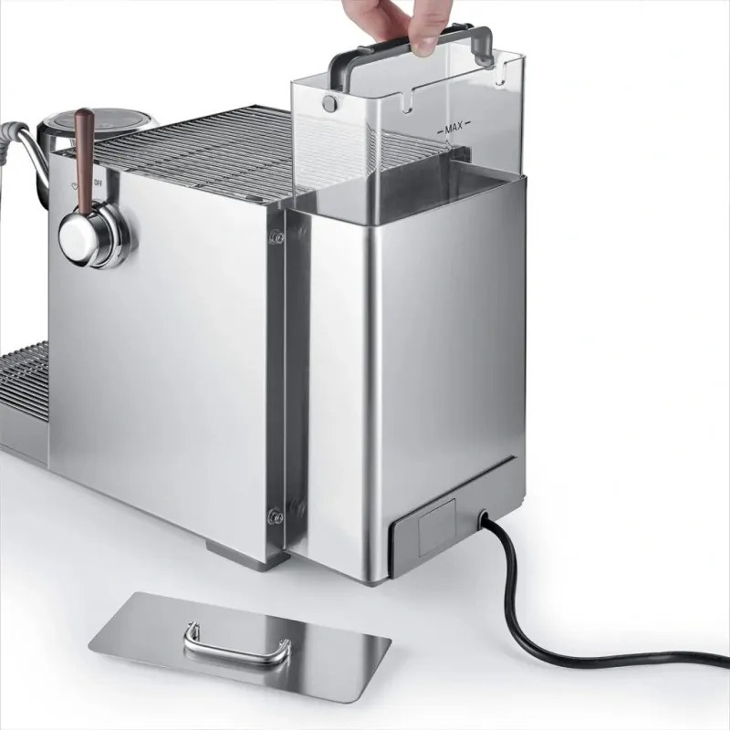 Espressor cu portfiltru Caso Design EspressoGourmet Advanced, 3000 W, 19 bari, 2 l, ULKA, PID, Manometru, Semiprofesionala, Spumare lapte, Otel inoxidabil