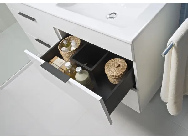 JIKA H4537621763001 - Dulap de baie CUBE 80 cm cu lavoar, alb