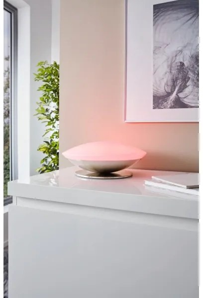 Eglo 33324 - Lampă de masă LED RGBW cu dimmer FRATTINA-C LED/18W/230V crom mat