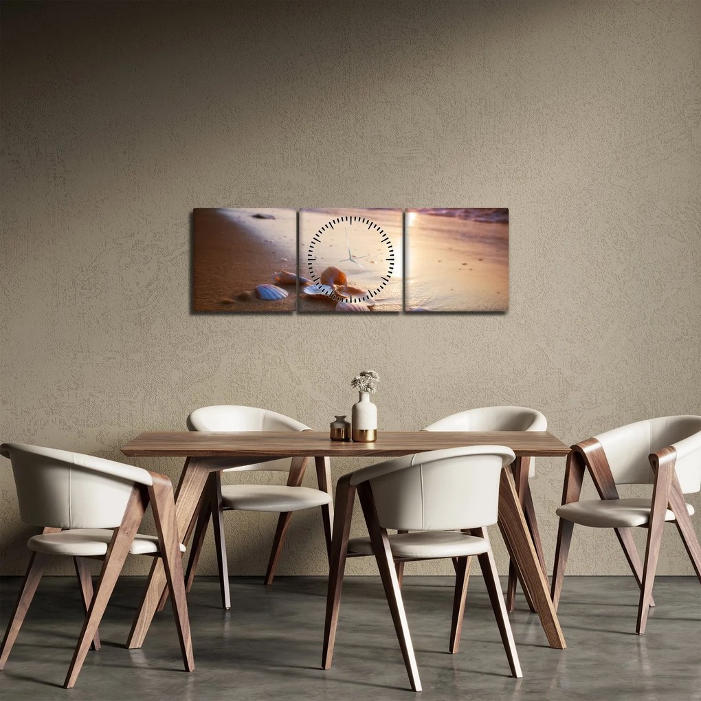 Tablou - Scoici (cu ceas) (90x30 cm)