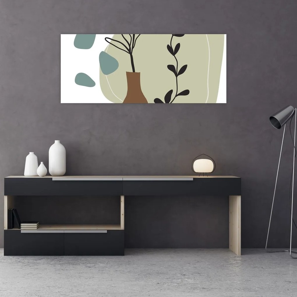 Tablou - Flori într-o vază N⁰2 (120x50 cm)