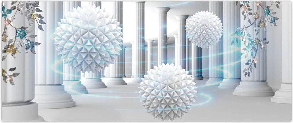 Tablou abstract în stil antic (120x50 cm)